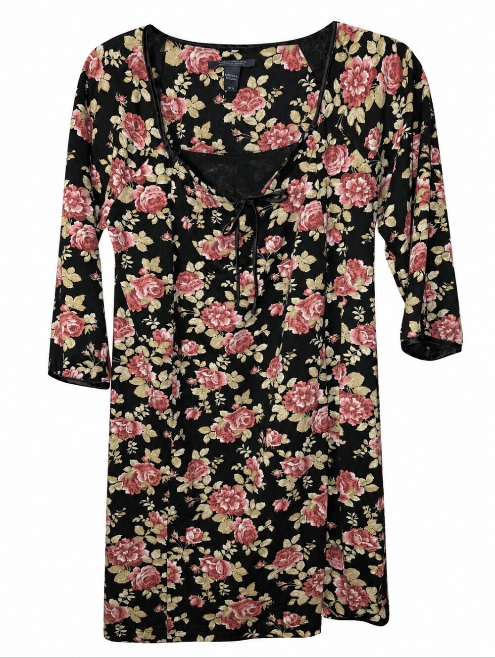 Vintage Crabtree & Evelyn Floral Sleep Shirt Nightgown XS